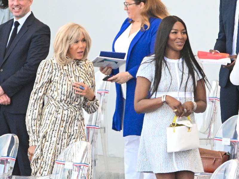 naomi campbell brigitte macron